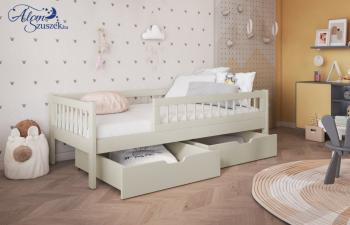 FLORA tömör fa leesésgátlós gyerekágy ágyneműtartóval 6.Kép