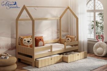 NAOMI dupla leesésgátlós gyerekágy ágyneműtartóval 2.Kép