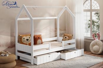 NAOMI dupla leesésgátlós gyerekágy ágyneműtartóval Kép